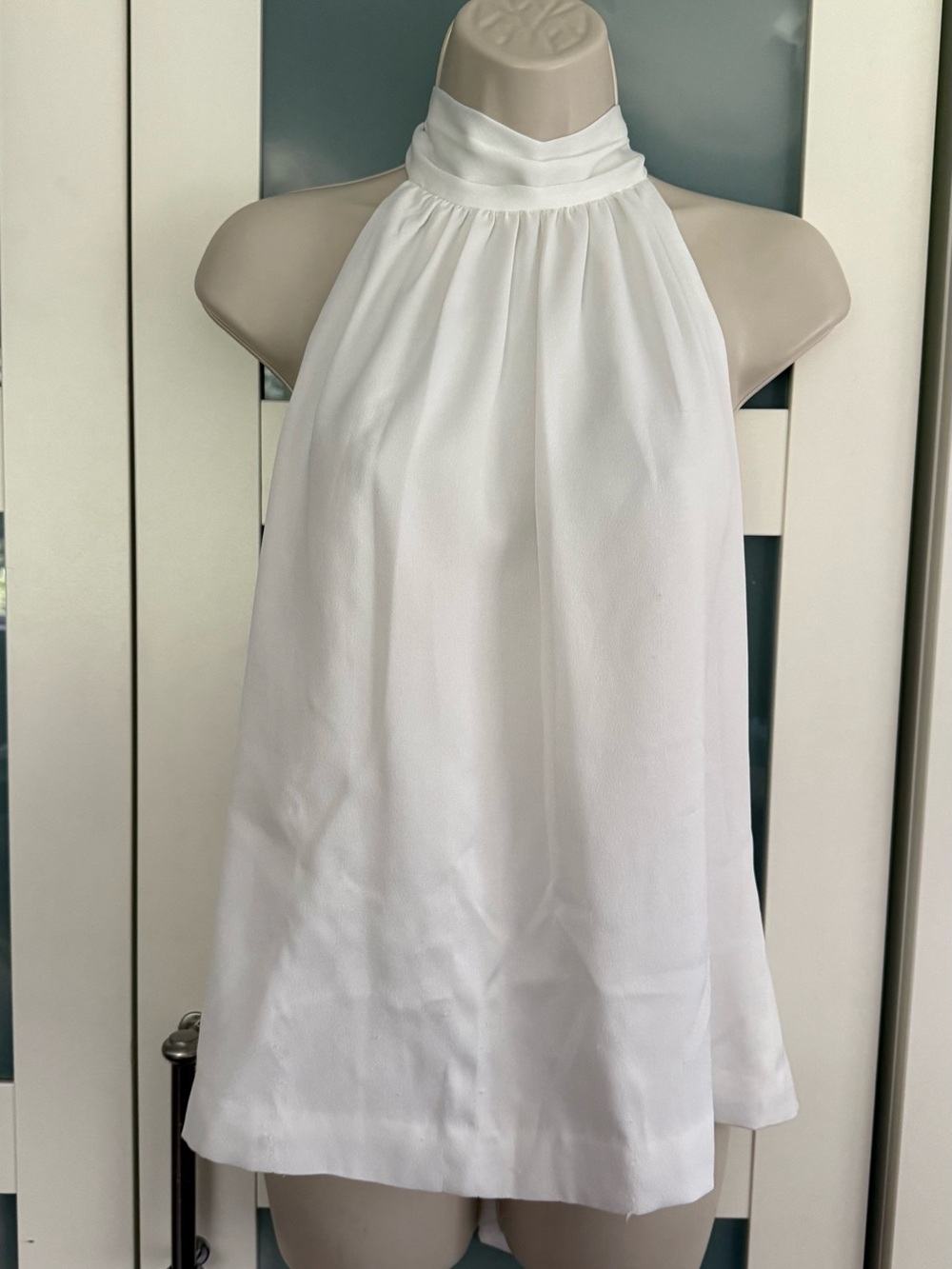 Eliza J White Halter Neck Women's Top 8
